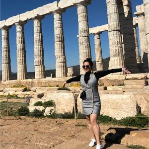 Intermix Houndstooth sleeveless dress with buttons size S